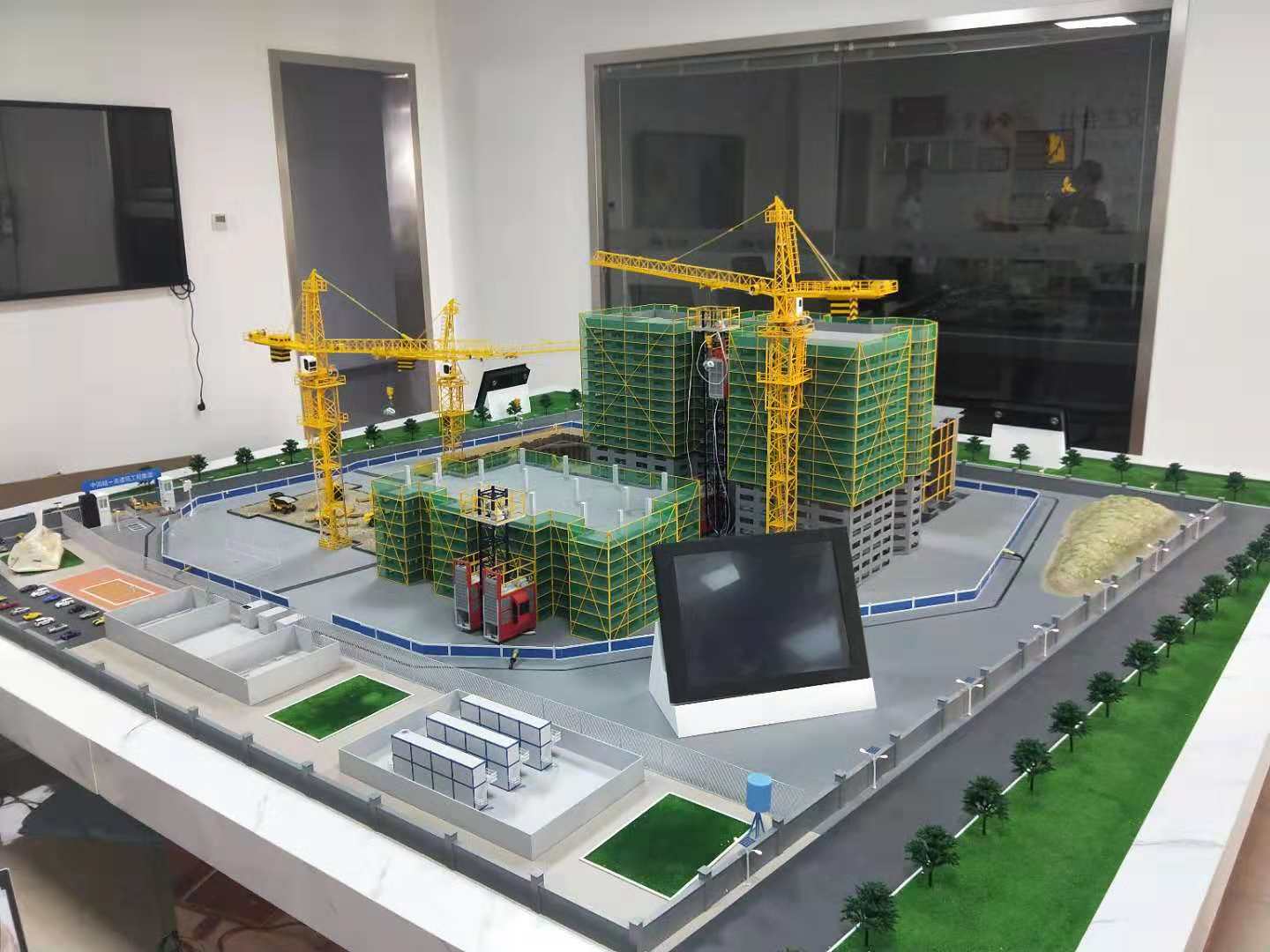 永修县建筑施工场景模型